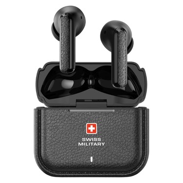 Swiss Military Victor75 Pro Hires Truly Wireless Bluetooth In-Ear Earbuds Black