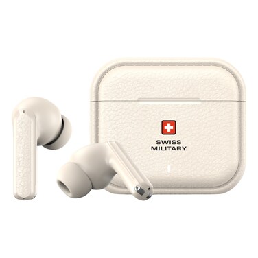 Swiss Military Victor75 Pro Hires Truly Wireless Bluetooth In-Ear Earbuds Cream