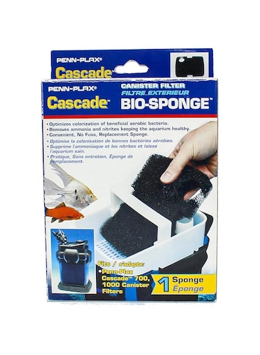 Penn-Plax Penn Plax Cascade 700/1000 GPH Canister Filter Aquarium Bio Sponge Replacement, 1 Pack