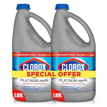 Clorox Platinum Bleach, 1.89L Pack of 2