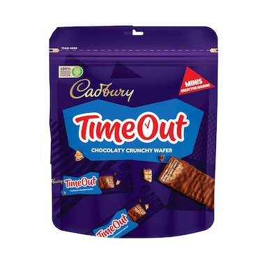 Cadbury Timeout Minis Chocolaty Crunchy Wafer, 247.2g