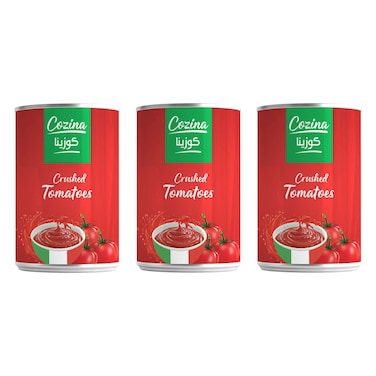Cozina Crushed Tomatoes, 400g Pack of 3