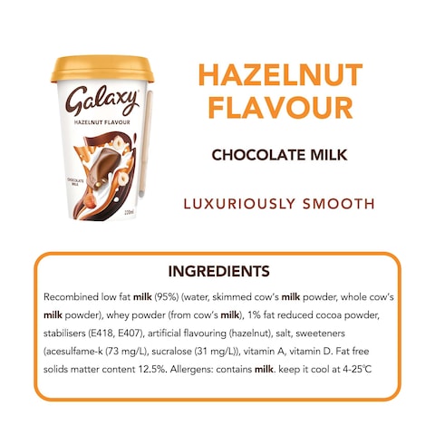 Galaxy Chocolate Milk Hazelnut Flavour 220ml