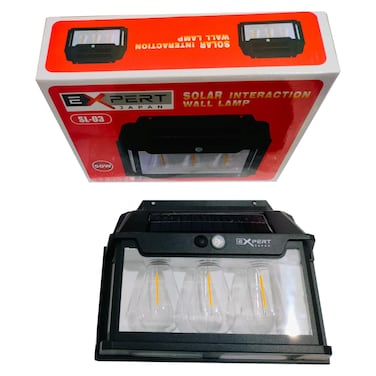 Expert 3 LED Solar Interaction Wall Lamp SL-03 Black 1200lm