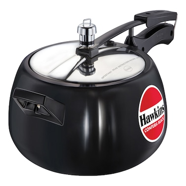 Hawkins Contura Black Pressure Cooker with Handle Black 5L