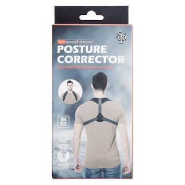 Sup Neoprene Posture Corrector for Teen and Adult Large Black 7 Years and above