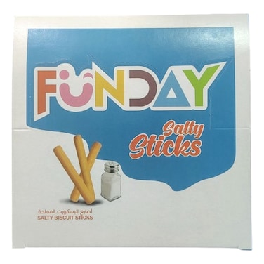 Funday Salty Sticks Biscuit, 36g Pack of 12