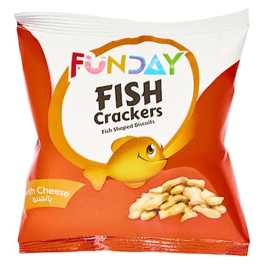 Funday Salty Crackers Salted Biscuit Crackers with Cheese, 36g
