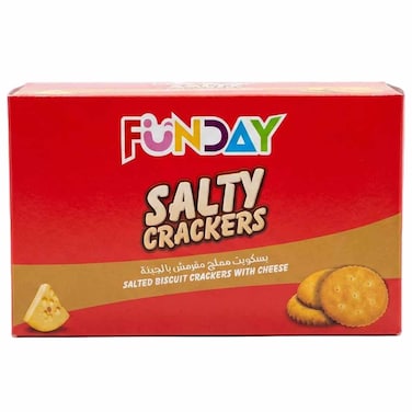 Funday Salty Biscuits Crackers Cheese, 36g, Pack of 12
