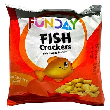 Funday Fish Crackers with Cheese, 36g