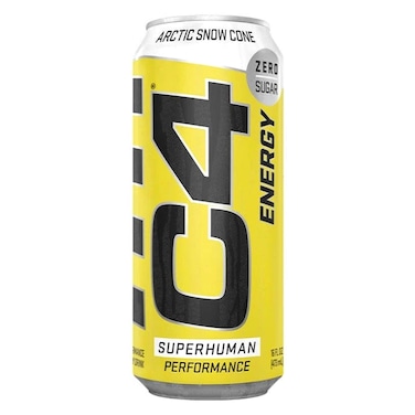Cellucor C4 Superhuman Performance Zero Sugar Energy Drink Arctic Snow Cone 473ml