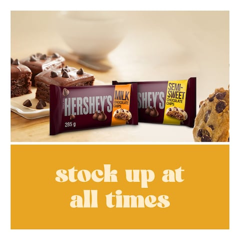 Hershey&#39;s Semi-Sweet Chocolate Baking Chips, 285g