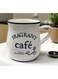 Porcelain Mug 400ml &acirc;&euro;&ldquo; White Cup with Fragrant Caf&Atilde;&copy; Text Design, Classic and Stylish Mug for Coffee Enthusiasts