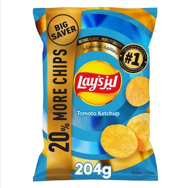 Lay&rsquo;s Tomato Ketchup Potato Chips 204g