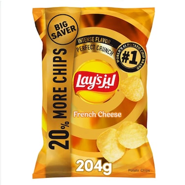 Lay&rsquo;s French Cheese Potato Chips 204g