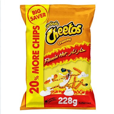 Cheetos Crunchy Flaming Hot 228g
