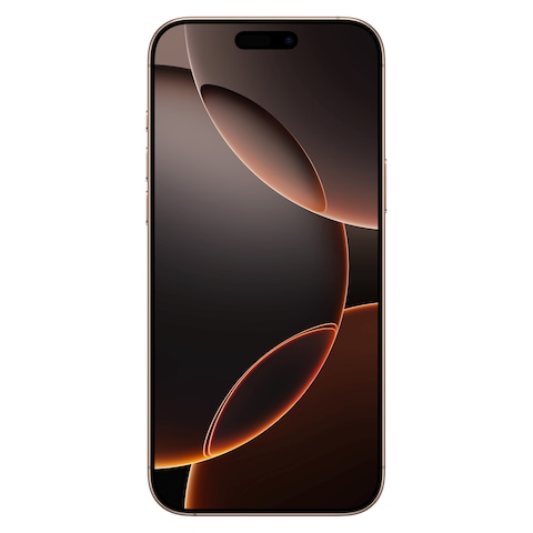أبل آيفون 16 برو ماكس هاتف ذكي بمساحة ذاكرة 256 غيغابايت يدعم إتصال 5G - تيتانيوم صحراوي