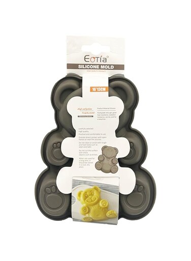 Eotia Silicon Mold Bear Shape   Size (H: 6.5 W:1 L: 5) inches  3D Shape Non Stick Mold