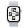 Apple Watch SE GPS + Cellular 44mm Silver Aluminium Case With Blue Cloud Sport Loop