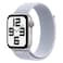 Apple Watch SE GPS + Cellular 44mm Silver Aluminium Case With Blue Cloud Sport Loop