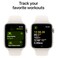 Apple Watch SE GPS + Cellular 44mm Starlight Aluminium Case With Starlight Sport Band - Small / Medium