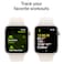 Apple Watch SE GPS + Cellular 44mm Starlight Aluminium Case With Starlight Sport Band - Medium / Large