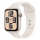 Apple Watch SE GPS + Cellular 44mm Starlight Aluminium Case With Starlight Sport Band - Medium / Large
