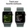 Apple Watch SE GPS + Cellular 44mm Starlight Aluminium Case With Lake Green Sport Loop