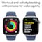 Apple Watch Series 10 GPS 42mm Silver Aluminum Case With Denim Sport Band - Medium / Large