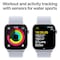 Apple Watch Series 10 GPS 42mm Silver Aluminum Case With Blue Cloud Sport Loop