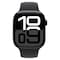 Apple Watch Series 10 GPS 42mm Jet Black Aluminum Case With Black Sport Band - Medium / Large