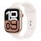 Apple Watch Series 10 GPS 42mm Rose Gold Aluminum Case With Light Blush Sport Band - Small / Medium