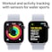 Apple Watch Series 10 GPS 46mm Silver Aluminum Case With Blue Cloud Sport Loop