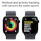 Apple Watch Series 10 GPS 46mm Jet Black Aluminum Case With Ink Sport Loop