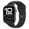 Apple Watch Series 10 GPS + Cellular 42mm Jet Black Aluminum Case With Black Sport Band - Small / Medium