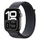 Apple Watch Series 10 GPS + Cellular 42mm Jet Black Aluminum Case With Ink Sport Loop