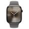 Apple Watch Series 10 GPS + Cellular 42mm Natural Titanium Case With Stone Grey Sport Band - Small / Medium