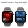 Apple Watch Series 10 GPS + Cellular 42mm Natural Titanium Case With Stone Grey Sport Band - Small / Medium