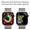 Apple Watch Series 10 GPS + Cellular 42mm Natural Titanium Case With Natural Milanese Loop