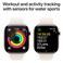 Apple Watch Series 10 GPS + Cellular 42mm Gold Titanium Case With Starlight Sport Band - Small / Medium