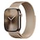 Apple Watch Series 10 GPS + Cellular 42mm Gold Titanium Case With Gold Milanese Loop