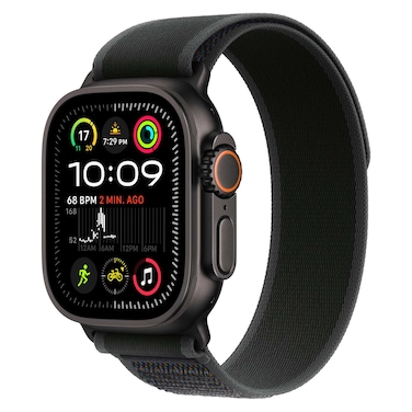 Apple Watch Ultra 2 GPS + Cellular 49mm Black Titanium Case With Black Trail Loop - Small / Medium