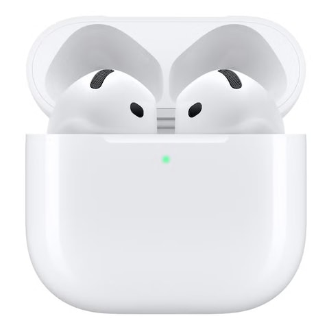 Apple AirPods 4 With Active Noise Cancellation Truly Wireless Bluetooth In-Ear Earbuds With Charging Case White