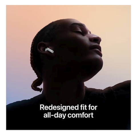 Apple AirPods 4 With Active Noise Cancellation Truly Wireless Bluetooth In-Ear Earbuds With Charging Case White