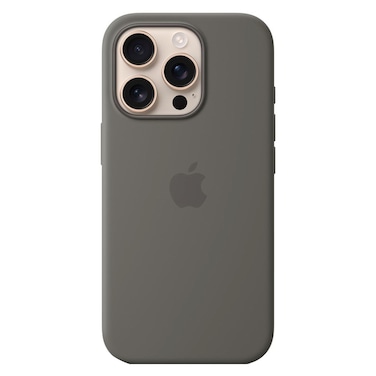 Apple Silicone Case Cover With MagSafe For iPhone 16 Pro Stone Grey