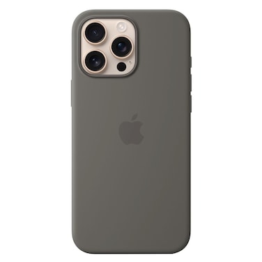 Apple Silicone Case Cover With MagSafe For iPhone 16 Pro Max Stone Grey