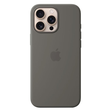 آبل غطاء من السيليكون مع ماغسايف لهاتف آيفون 16 برو ماكس - رمادي