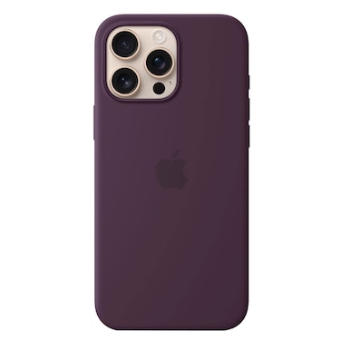 Apple Silicone Case Cover With MagSafe For iPhone 16 Pro Max Plum