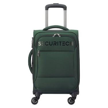 Delsey SecuriTech Vanguard 4 Wheel Soft Luggage Trolley Khaki 55cm