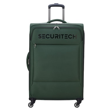 Delsey SecuriTech Vanguard 4 Wheel Soft Luggage Trolley Khaki 82cm
